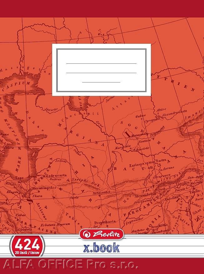 Sešit školní Herlitz Premium 424 - A4 / linka / 20 listů