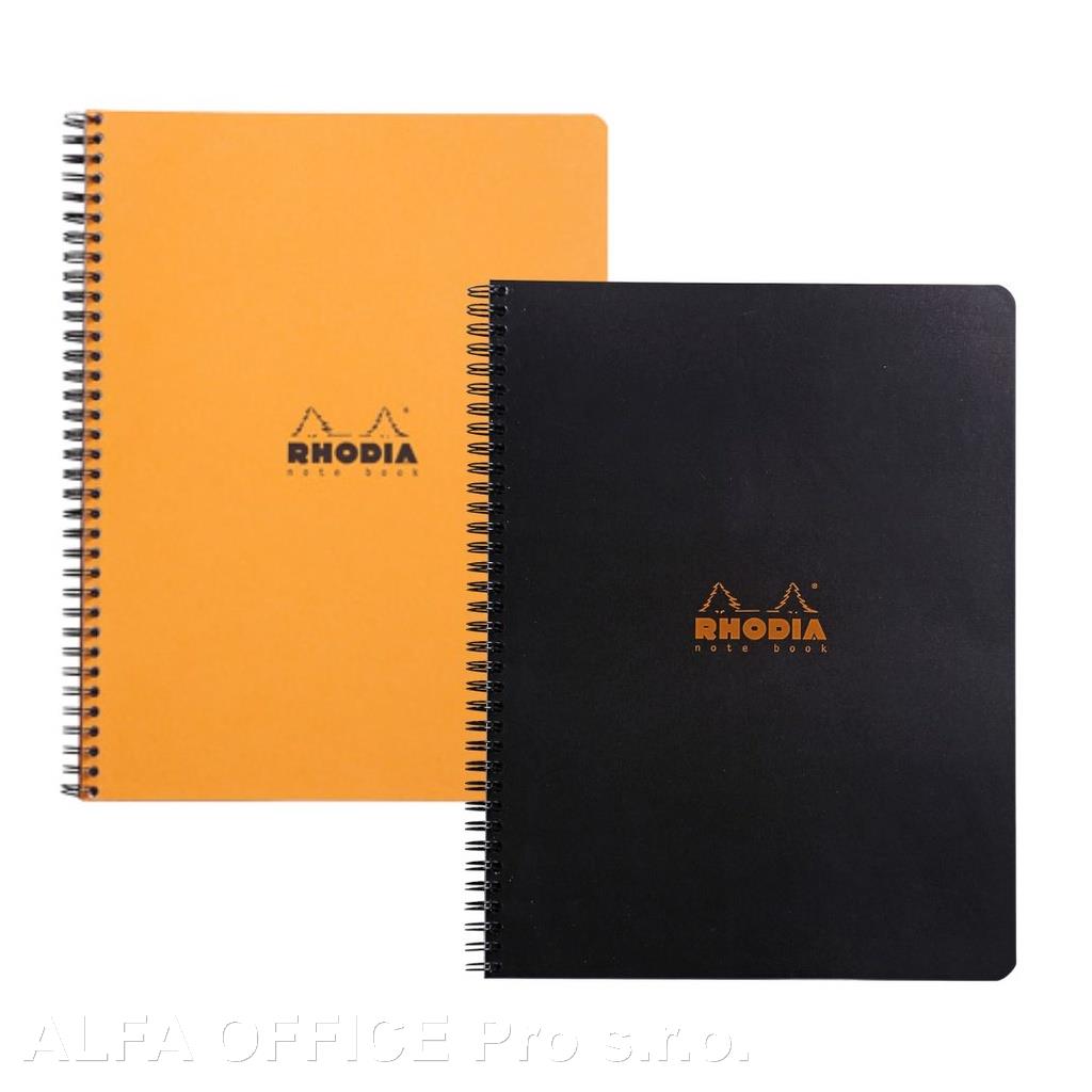 Blok kroužkový Clairefontaine Rhodia A5+ - linka / 80 listů / mix barev