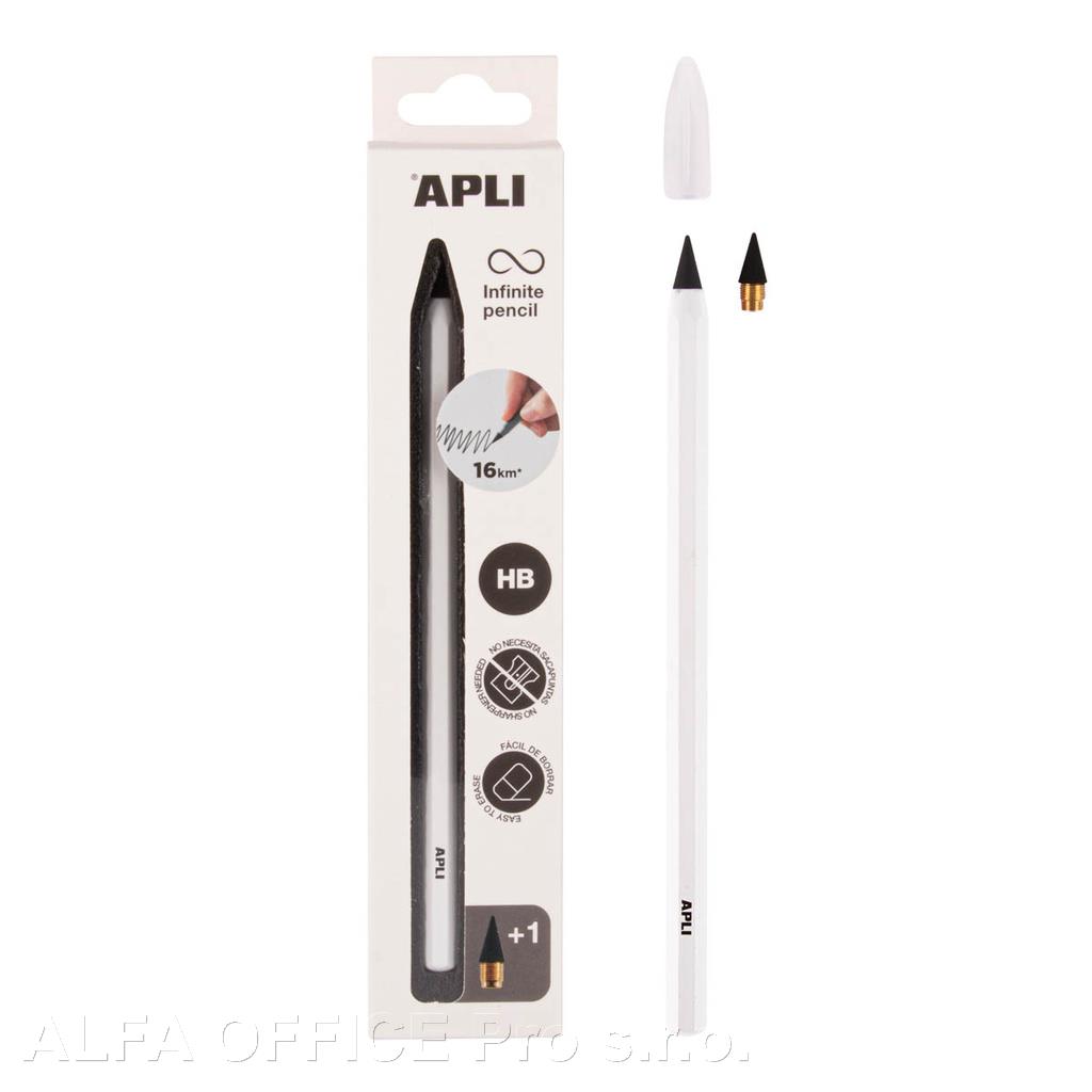Tužka APLI HB nekonečná - bílá / až 16 km