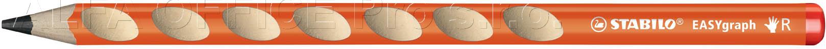 Tužka STABILO® EASYgraph - HB / pro praváky / oranžová