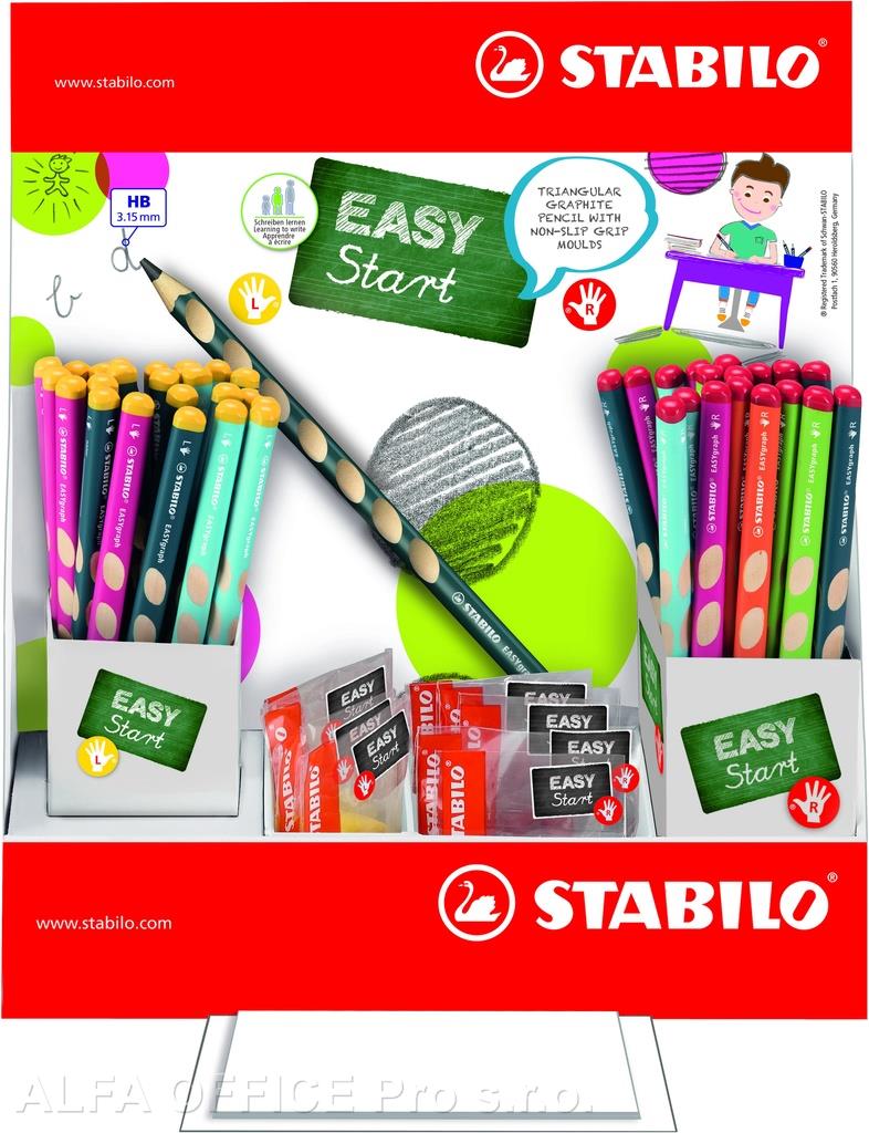 Tužky STABILO® EASYgraph HB / 72 ks Display + ořezávátka