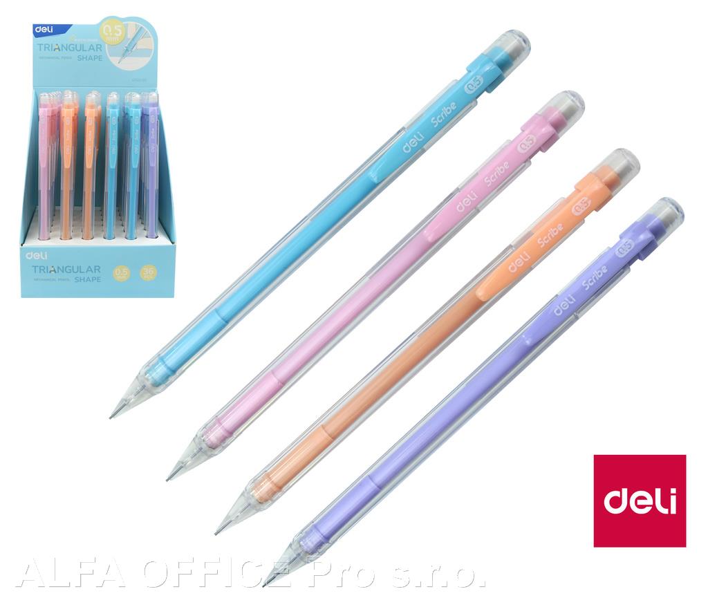 Mikrotužka DELI - 0,5 mm / pastelový mix