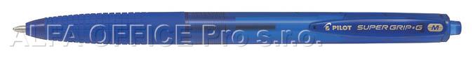 Kuličkové pero Pilot Super Grip-G transparentní - modrá