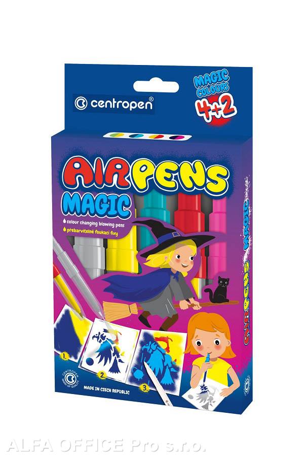 Foukací fixy Centropen AirPens 1549/4+2 - Magic / sada 5 + 1 ks