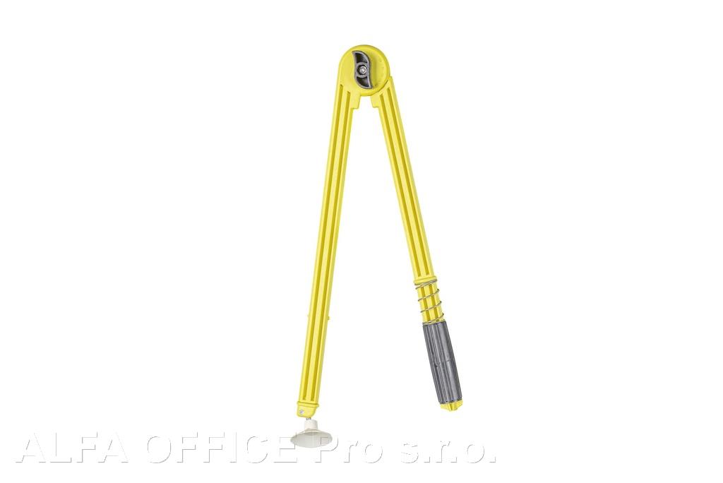 Kružítko na tabuli WISSNER  - s přísavkou / žlutá