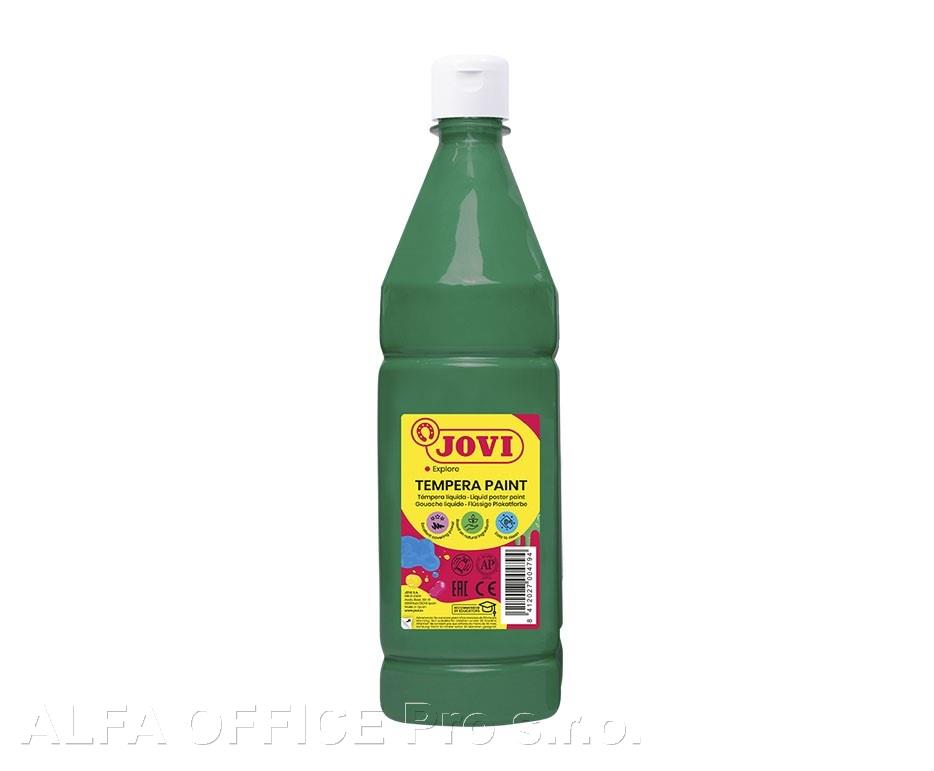 Tekuté temperové barvy JOVI PREMIUM v lahvi - 1000 ml / tmavě zelená