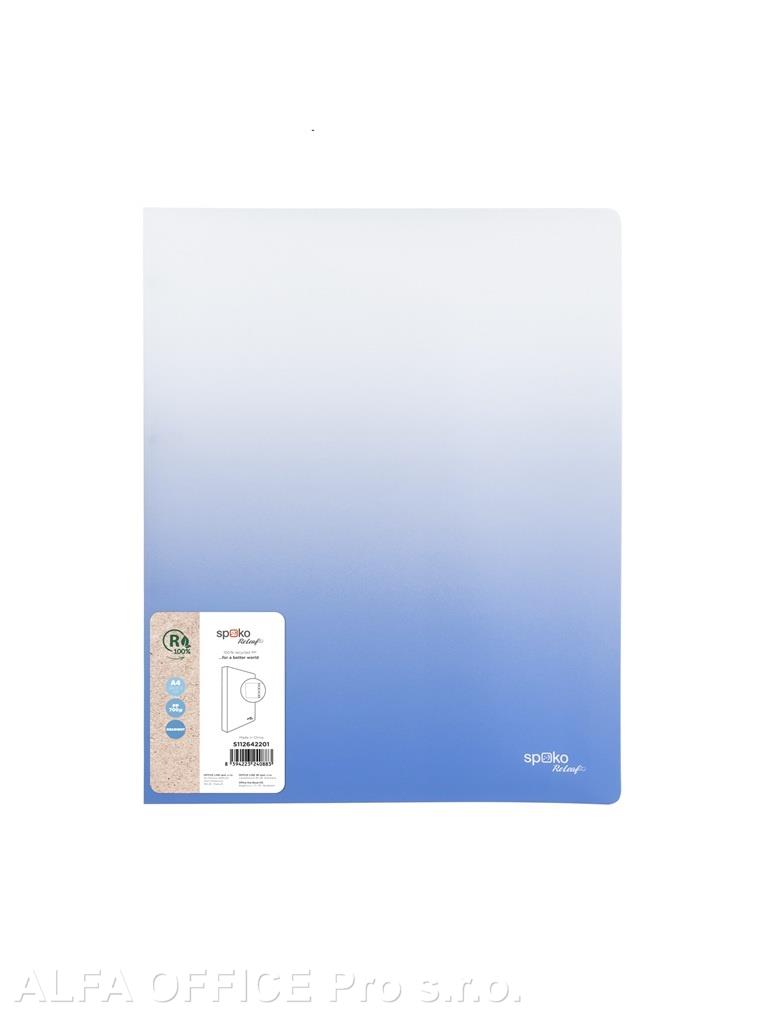 Pořadač A4 kroužkový Gradient - 4-kroužek / modrá