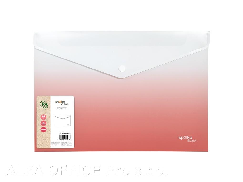 Spisové desky s drukem Gradient - A5 / růžová