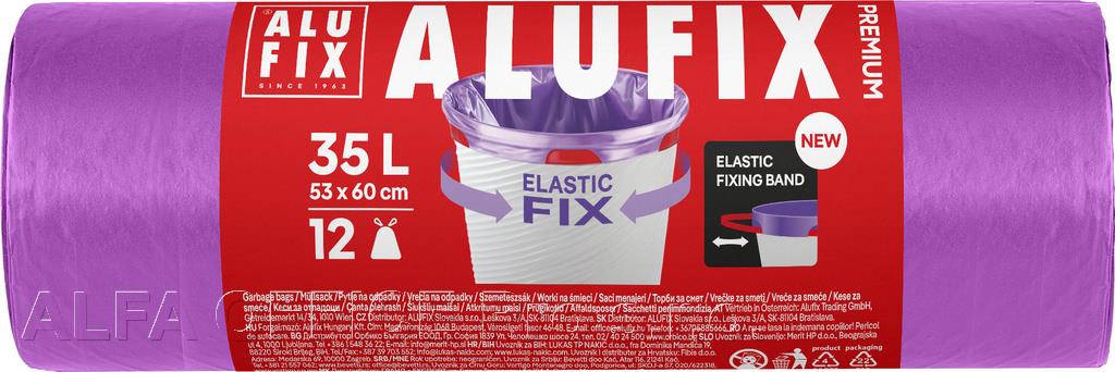 Pytle Alufix Premium Elastic Fix - 53x60cm / 35l / 22my / 12ks