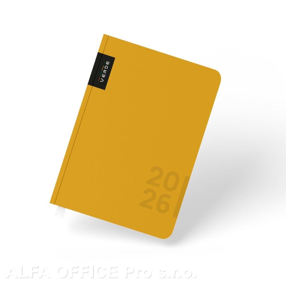 Diář VERDE - A5 / týdenní / horčice