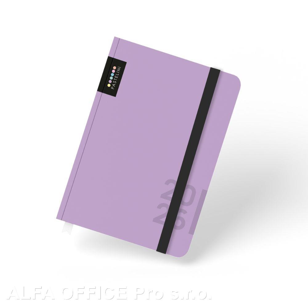 Diář PASTELINi - A6 / týdenní / fialová