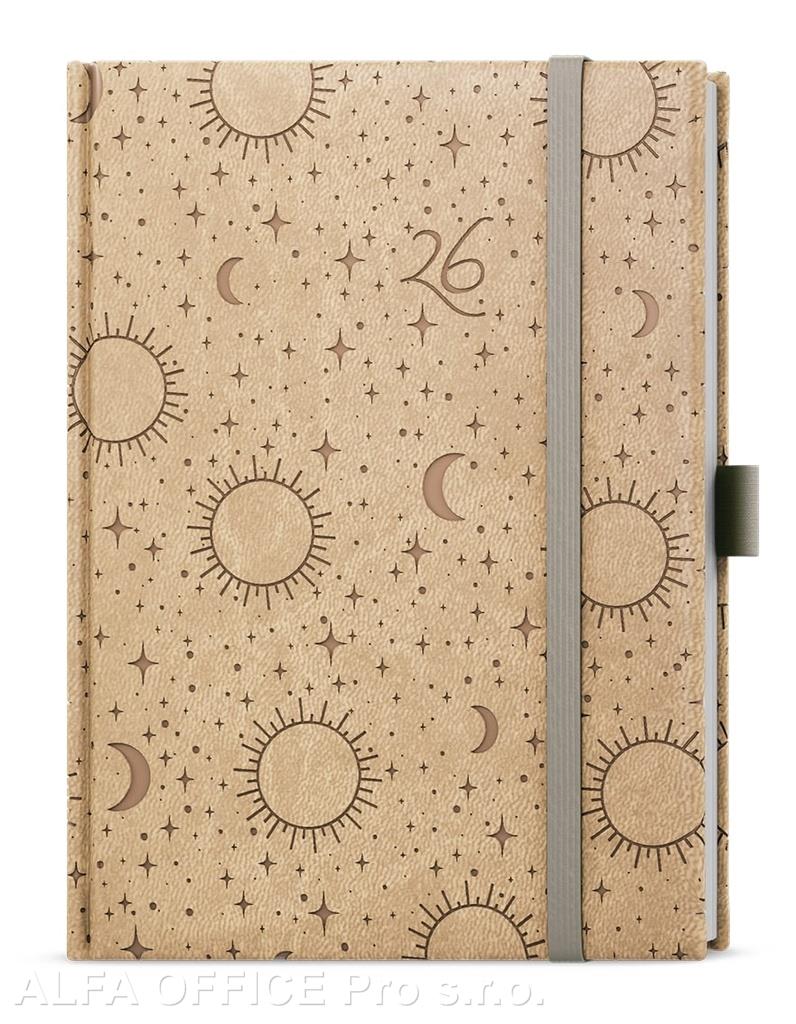 Diář VIVELA EXTRA - B6 / denní / hvězdy