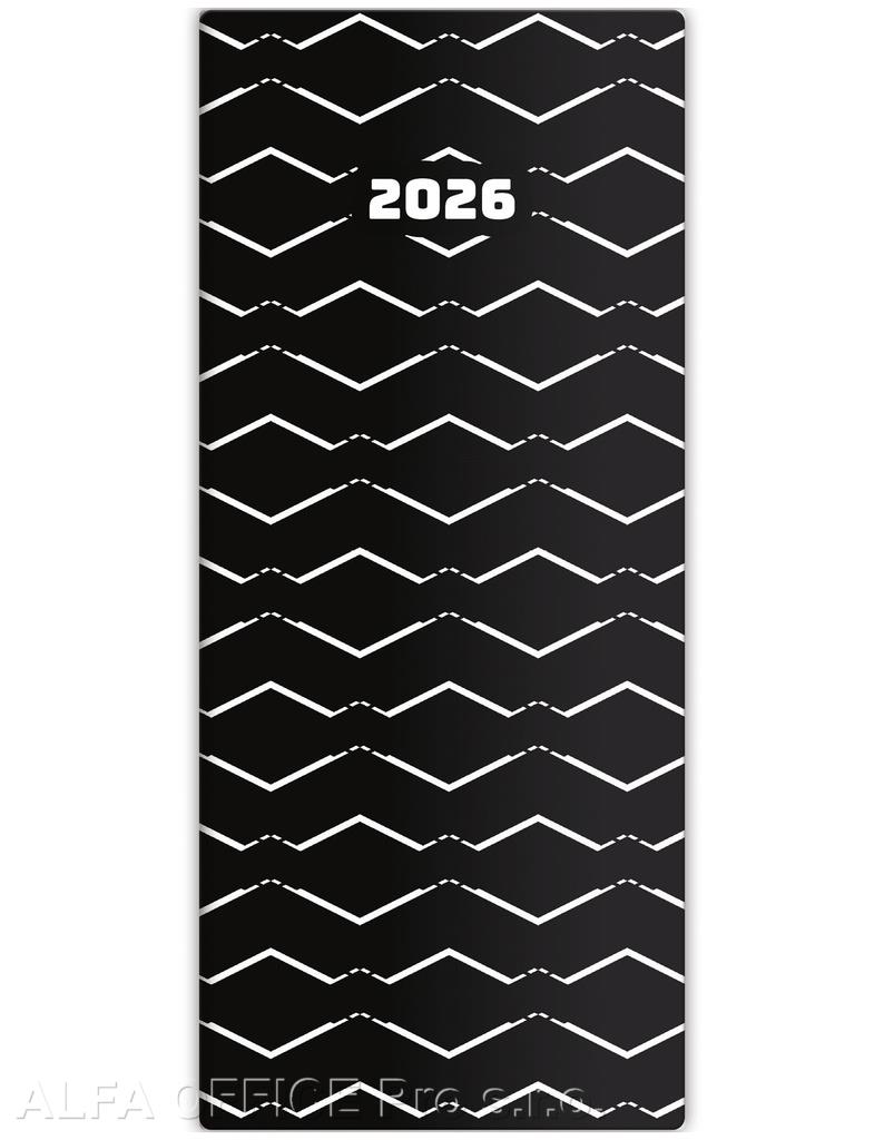 Diář kapesní LAMINO - měsíční / design 3