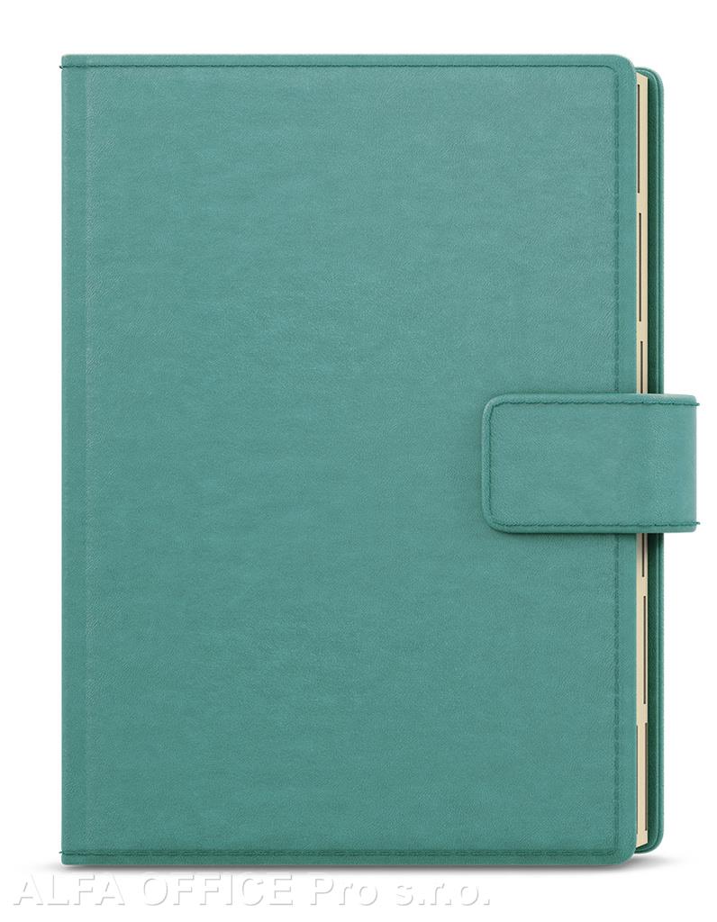 Diář ELITE - A5 / denní / tyrkysová