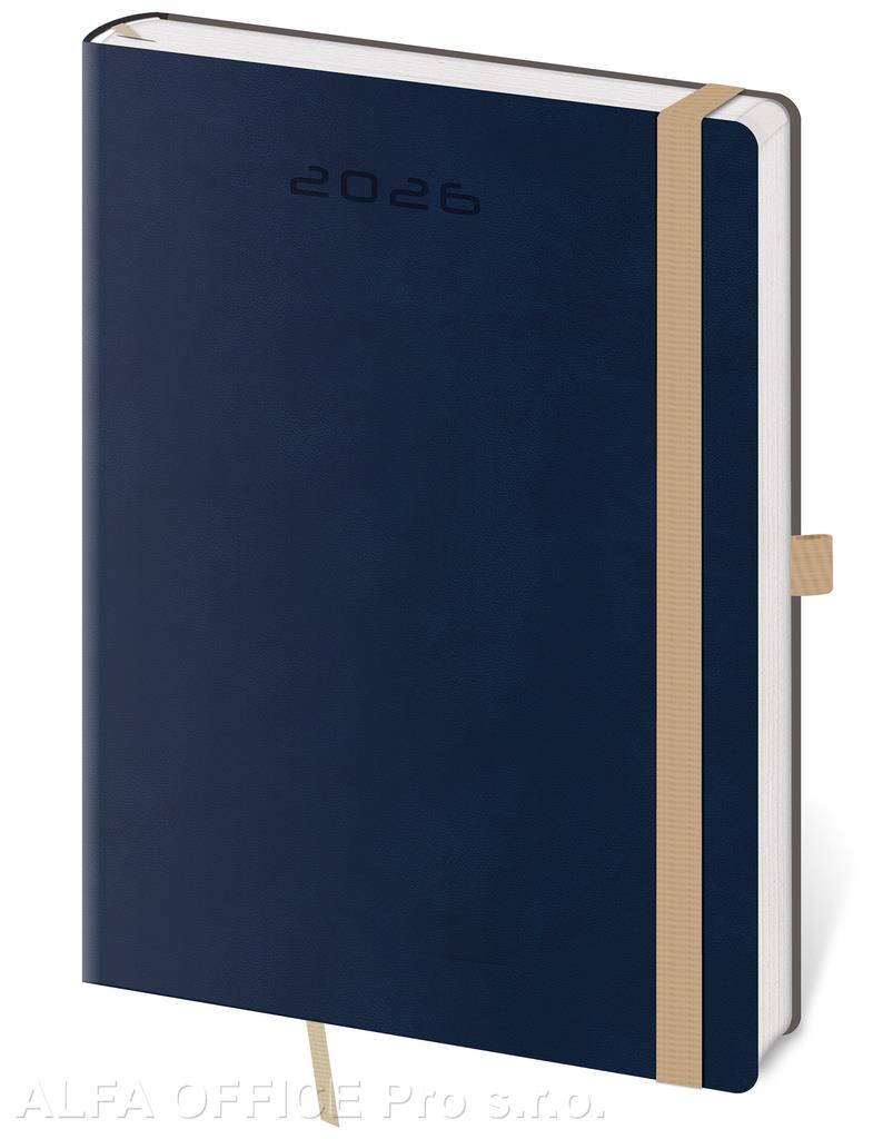 Diář FLEXIES - A5 / denní / tmavě modrá