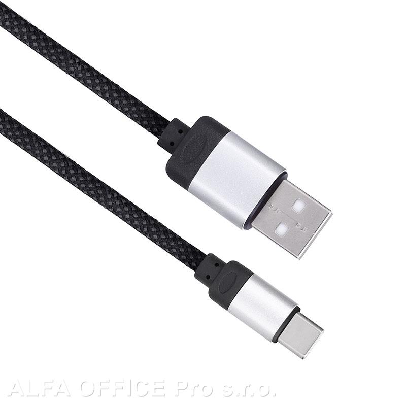 Kabel nabíjecí magnetický - USB 2.0 A a USB-C / 1 m