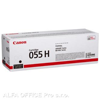 Canon originální toner 055H, black, 7600str., 3020C002, high capacity, Canon MF742Cdw, MF7