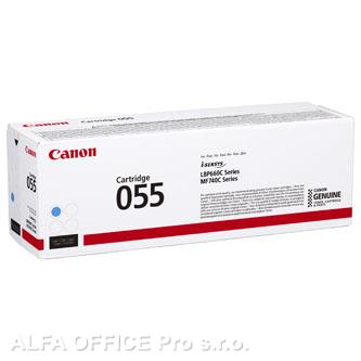 Canon originální toner 055C, cyan, 2100str., 3015C002, Canon MF742Cdw, MF744Cdw, MF746Cx, 
