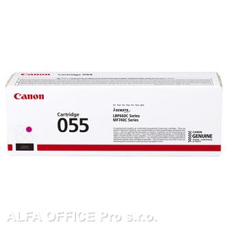 Canon originální toner 055M, magenta, 2100str., 3014C002, Canon MF742Cdw, MF744Cdw, MF746C