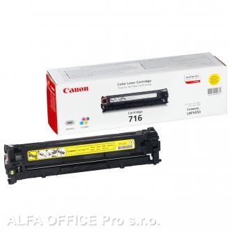 Canon originální toner CRG716, yellow, 1500str., 1977B002, Canon LBP-5050, 5050n, MF-8050