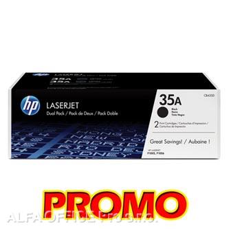 HP originální toner CB435AD, black, 3000 (2x1500)str., HP 35A, HP LaserJet P1005, 1006, Du