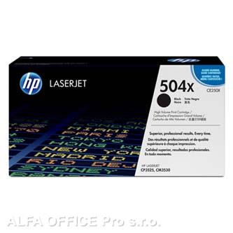 HP originální toner CE250X, black, 10500str., HP 504X, HP Color LaserJet CP3525