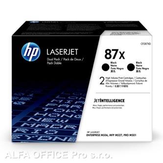 HP originální toner CF287XD, black, 2*18000str., HP 87X, HP LaserJet Enterprise M506dh,dn,