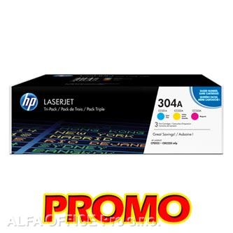 HP originální toner CF372AM, CMY, 8400 (3x2800)str., HP 304A, HP Color LaserJet CM2320fxi,