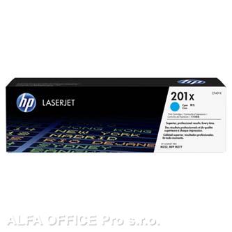 HP originální toner CF401X, cyan, 2300str., HP 201X, HP Color LaserJet MFP 277, Pro M252, 