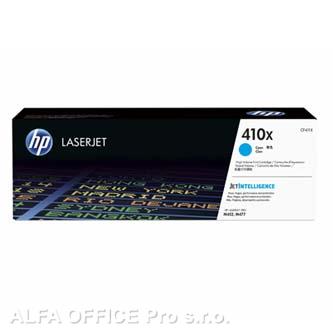 HP originální toner CF411X, cyan, 5000str., HP 410X, high capacity, HP LJ Pro M452, LJ Pro