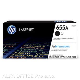 HP originální toner CF450A, black, 12500str., HP 655A, HP Color LJ Enterprise Flow MFP M68