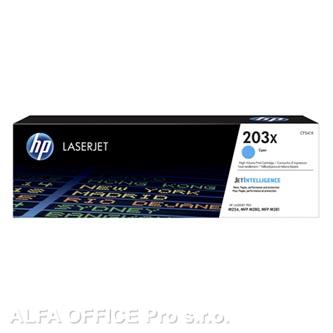 HP originální toner CF541X, cyan, 2500str., HP 203X, high capacity, HP Color LaserJet Pro 