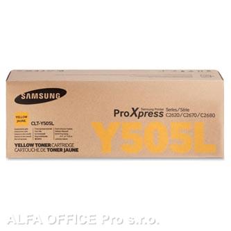 HP originální toner SU512A, CLT-Y505L, yellow, 3500str., Y505L, high capacity, Samsung