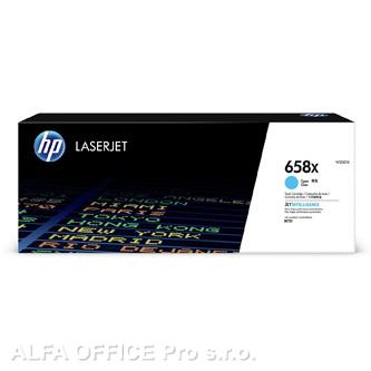 HP originální toner W2001X, cyan, 28000str., HP 658X, high capacity, HP Color La 