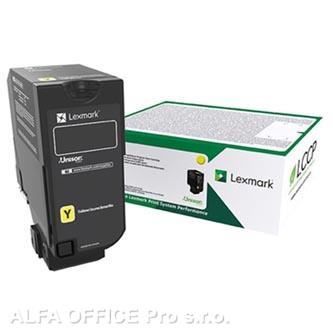  Lexmark originální toner 73B20Y0, yellow, 15000str., return, Lexmark CS827de, CX 
