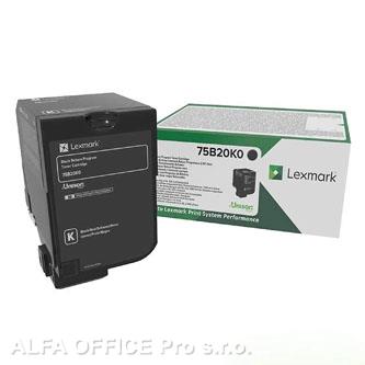  Lexmark originální toner 75B20K0, black, 13000str., return, Lexmark CS727de, CS7 