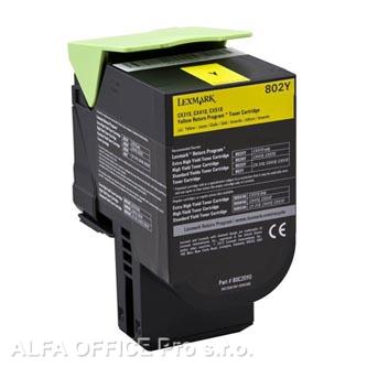  Lexmark originální toner 80C20Y0, yellow, 1000str., return, Lexmark CX310dn, CX3 