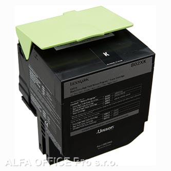  Lexmark originální toner 80C2XK0, black, 8000str., return, extra high capacity, 