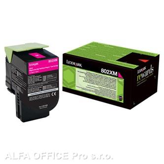  Lexmark originální toner 80C2XM0, magenta, 4000str., return, extra high capacity 