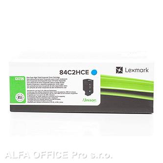  Lexmark originální toner 84C2HCE, cyan, 16000str., return, high capacity, Lexmar 