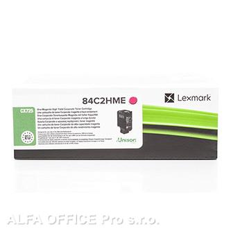  Lexmark originální toner 84C2HME, magenta, 16000str., return, high capacity, Lex 