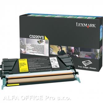  Lexmark originální toner C5220YS, yellow, 3000str., return, Lexmark C522n, C524 