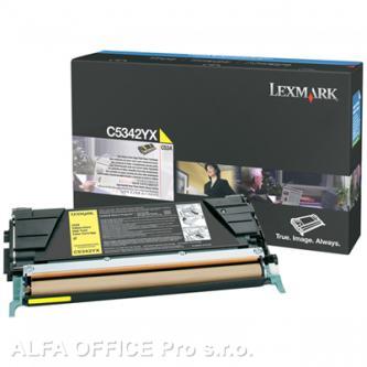  Lexmark originální toner C5342YX, yellow, 7000str., Lexmark C534x 