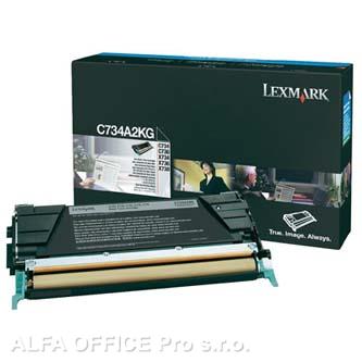  Lexmark originální toner C734A2KG, black, 8000str., Lexmark C734, C736, X734, X7 