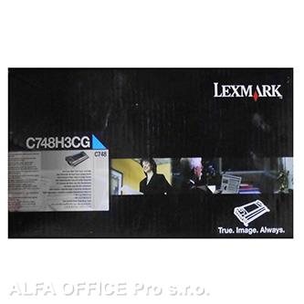  Lexmark originální toner C748H3CG, cyan, 10000str., C748, Lexmark C748de, C748dt 