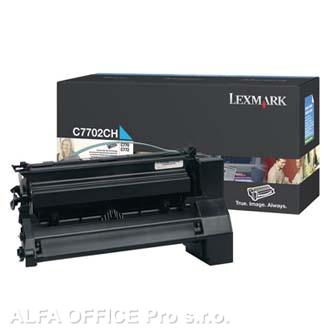  Lexmark originální toner C7702CH, cyan, 10000str., high capacity, Lexmark C77X 