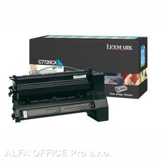  Lexmark originální toner C7720CX, cyan, 15000str., return, Lexmark C772 