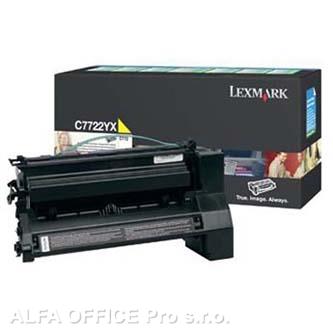  Lexmark originální toner C7722YX, yellow, 15000str., Lexmark C772 