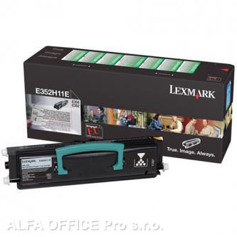  Lexmark originální toner E352H11E, black, 9000str., return, Lexmark E35x 