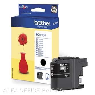Brother originální ink LC-121BK, black, 300str., Brother DCP-J552DW,  MFC-J470DW